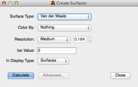 Create Surfaces...