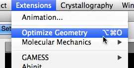 Optimize the geometry
